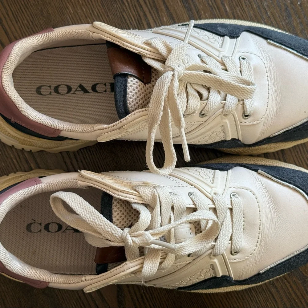 Coach Chalk and Dusty Rose Sneakers - Picture 3 of 4